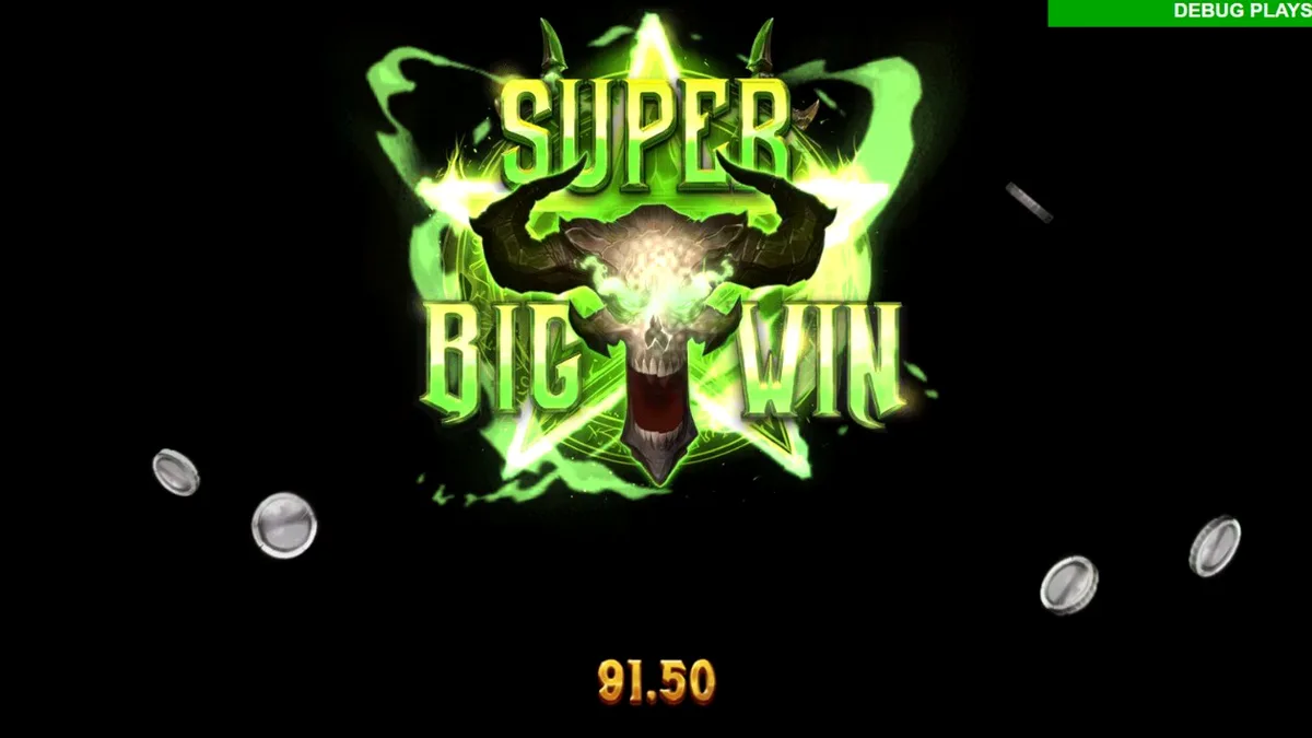 Tampilan visual slot Hellreign Scatter Magnet dengan tema neraka dan simbol demon